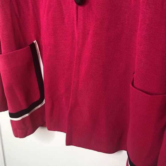 Misook hot pink cardigan sweater size XL - Picture 7 of 10